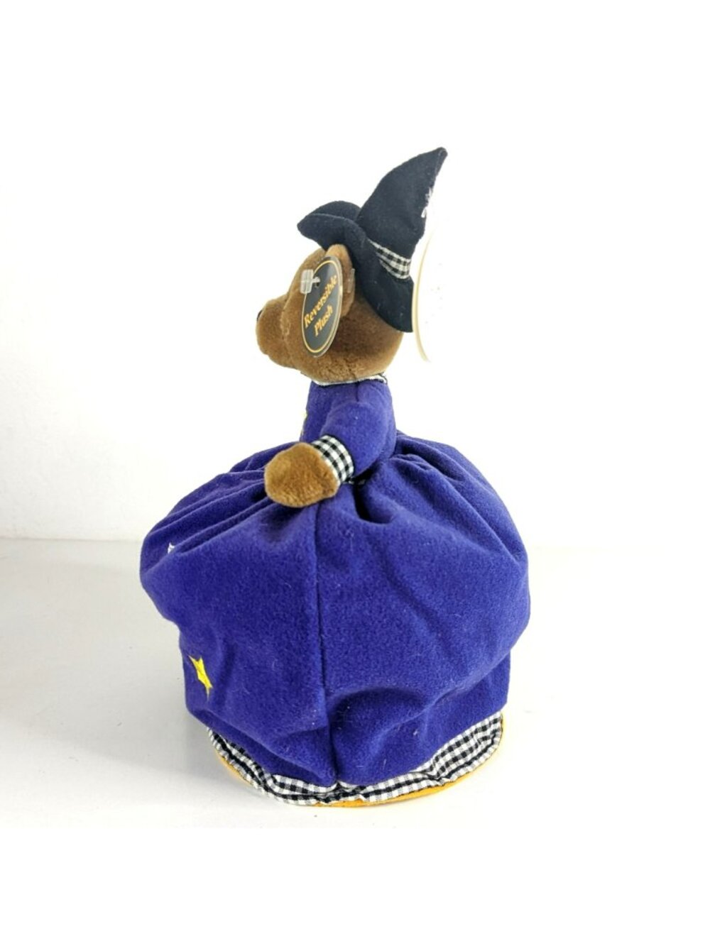 Bestever Halloween Reversible Plush Bear Witch Black Cat Pumpkin 11" Topsy - Picture 4 of 12